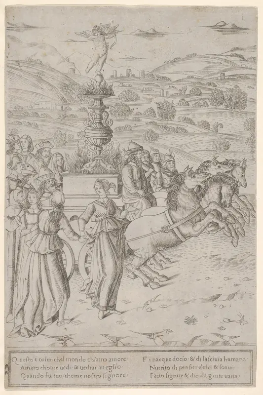 The Triumph of Love, from "The Triumphs of Petrarch" Wall Art by Francesco Rosselli - High-Resolution Digital Print