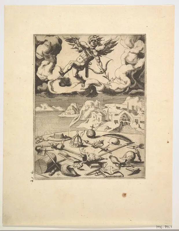 The Triumph of Love from The Triumphs of Petrarch Wall Art by Dirck Volckertsz Coornhert - High-Resolution Digital Print