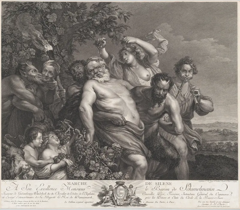 The Triumph of Silenus Wall Art by Nicolas de Launay - High-Resolution Digital Print
