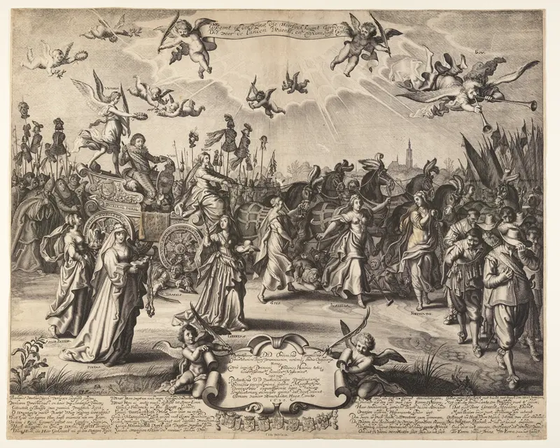 The Triumphal Car of Prince Hendrik of Orange Wall Art by Daniel van den Bremden - High-Resolution Digital Print