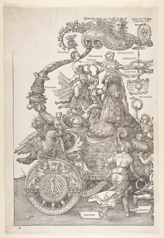 The Triumphal Chariot of Maximilian I (The Great Triumphal Car) Wall Art by Albrecht Dürer - High-Resolution Digital Print