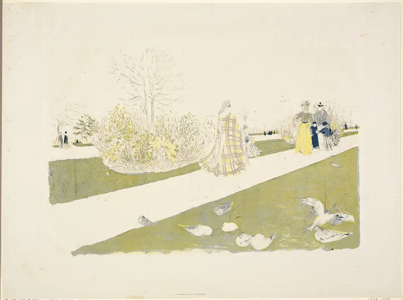 The Tuileries Garden Wall Art by Édouard Jean Vuillard - High-Resolution Digital Print