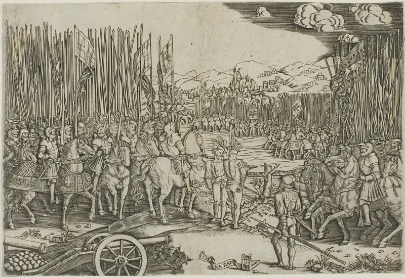 The Two Armies at the Battle of Ravenna, 1512 Wall Art by Master with the Mouse Trap - High-Resolution Digital Print