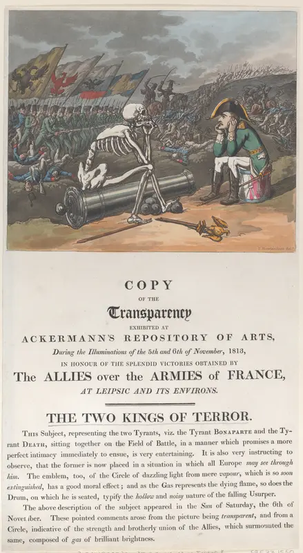 The Two Kings of Terror Wall Art by Thomas Rowlandson - High-Resolution Digital Print
