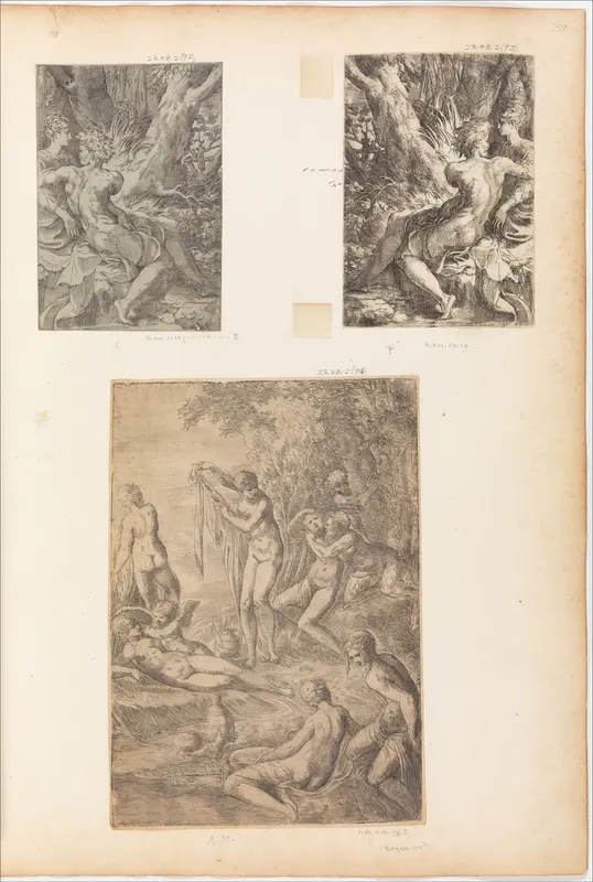 The Two Lovers Wall Art by Parmigianino (Girolamo Francesco Maria Mazzola) - High-Resolution Digital Print