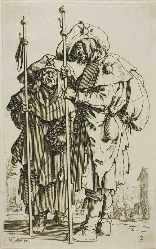 The Two Pilgrims, plate three from The Beggars