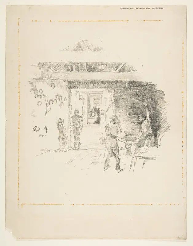 The Tyresmith, from "The Whirlwind" Wall Art by James McNeill Whistler - High-Resolution Digital Print