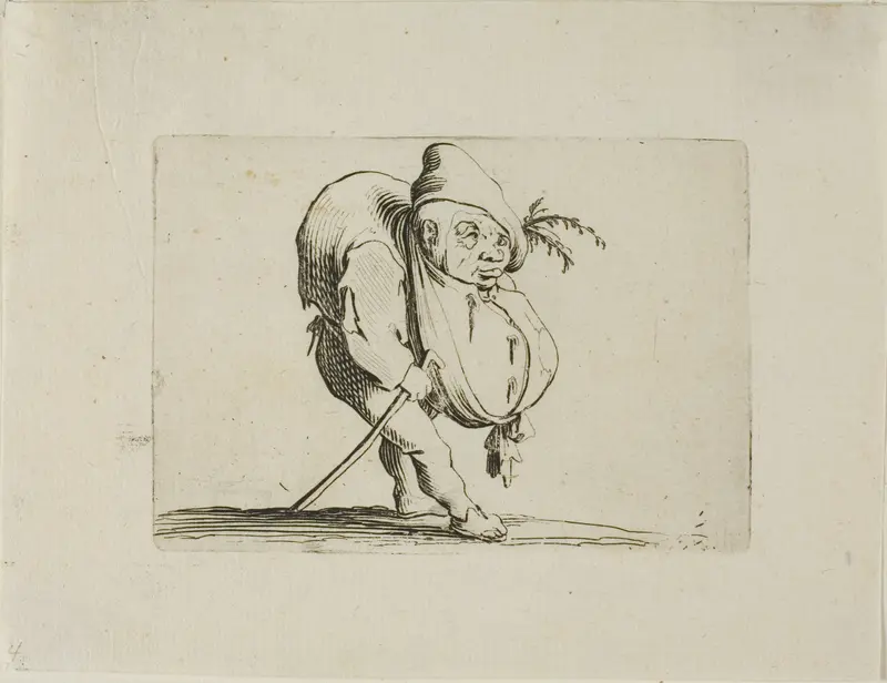 The Uneven One with a Cane, from Varie Figure Gobbi