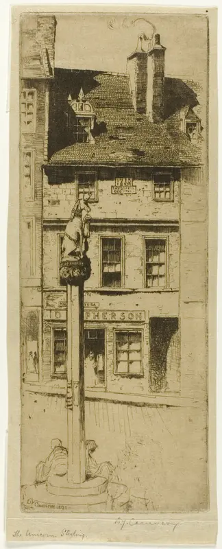 The Unicorn, Stirling Wall Art by David Young Cameron - High-Resolution Digital Print