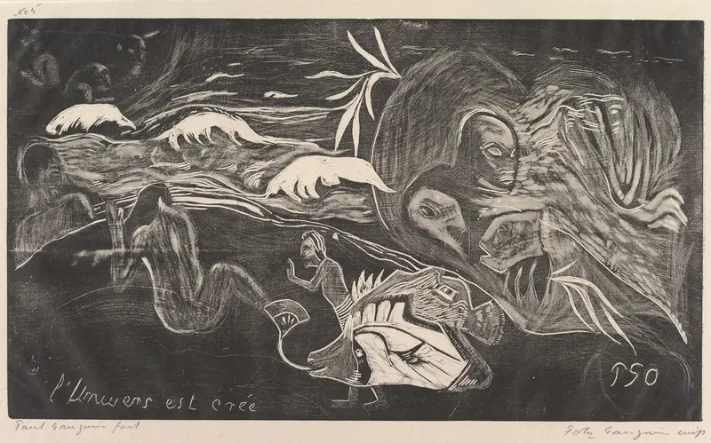 The Universe is Created (L'Univers est créé), from Fragrance (Noa Noa) Wall Art by Paul Gauguin - High-Resolution Digital Print