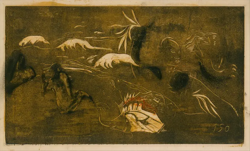 The Universe Is Created Wall Art by Paul Gauguin - High-Resolution Digital Print