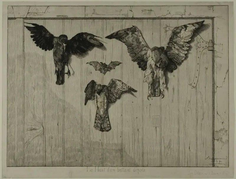 The Upper Part of a Door Wall Art by Félix Henri Bracquemond - High-Resolution Digital Print