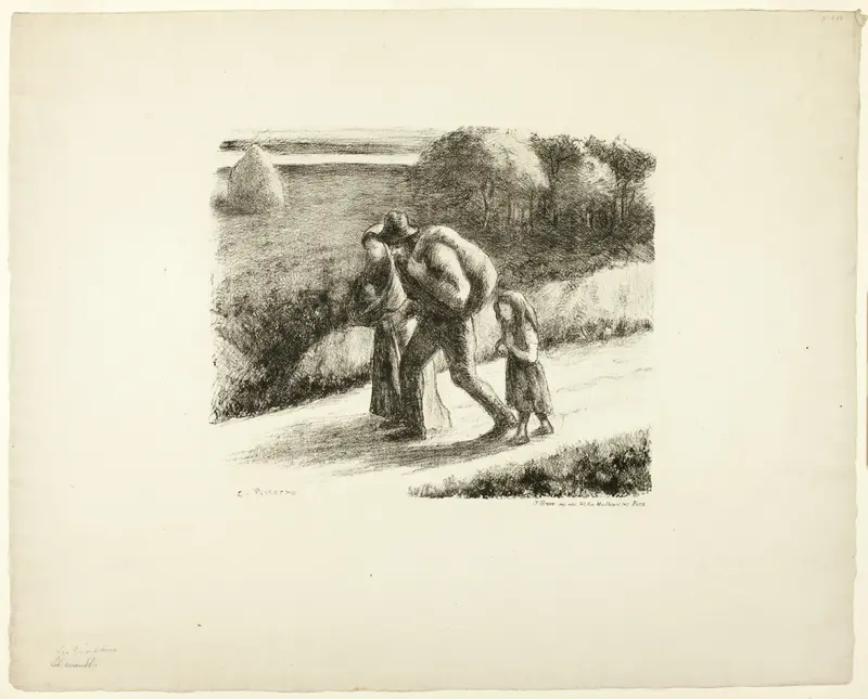 The Vagabonds Wall Art by Camille Pissarro - High-Resolution Digital Print