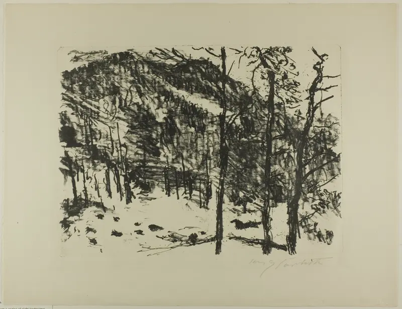 The Valley, from Early Spring in the Mountains Wall Art by Lovis Corinth - High-Resolution Digital Print