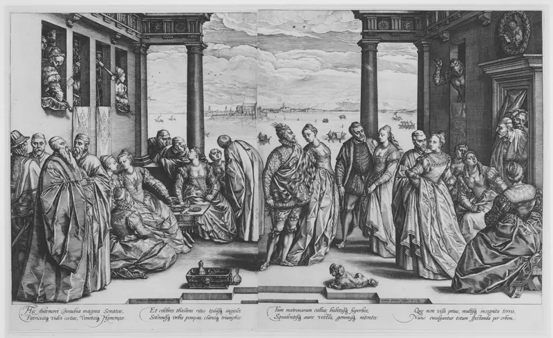 The Venetian Wedding Wall Art by Hendrick Goltzius - High-Resolution Digital Print