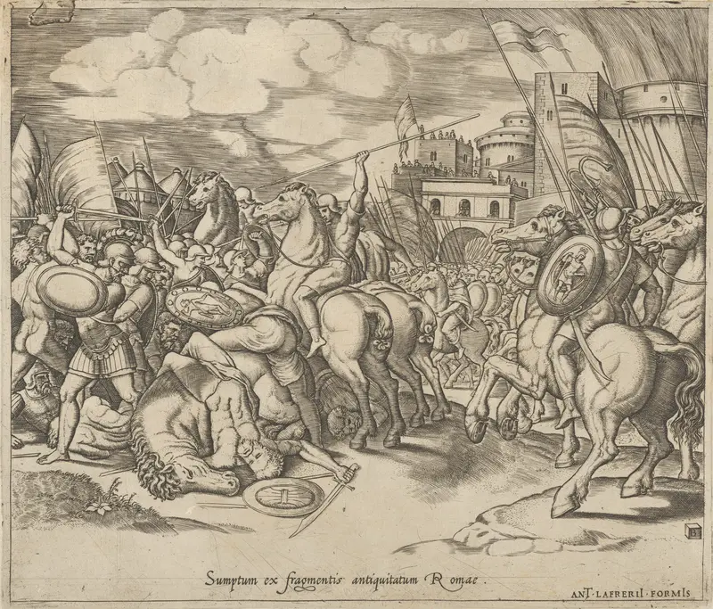 The Victory of Scipio, from "Speculum Romanae Magnificentiae" Wall Art by Master of the Die - High-Resolution Digital Print