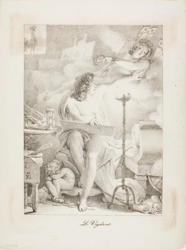 The Vigilant One Wall Art by Pierre Guérin - High-Resolution Digital Print
