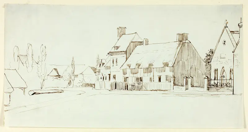 The Village Church Wall Art by Henry Stacy Marks - High-Resolution Digital Print