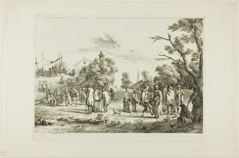 The Village Festival Wall Art by Jean Jacques de Boissieu - High-Resolution Digital Print