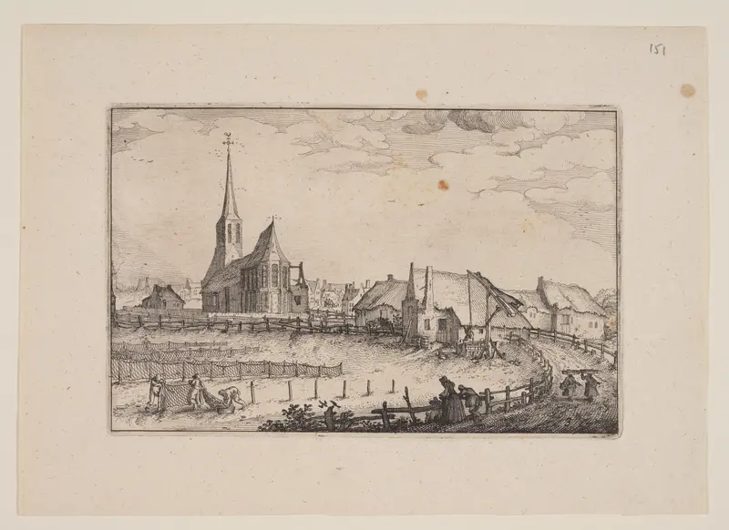 The Village Zandvoort, from Views in the Surroundings of Haarlem (Plaisante Plaetsen)
