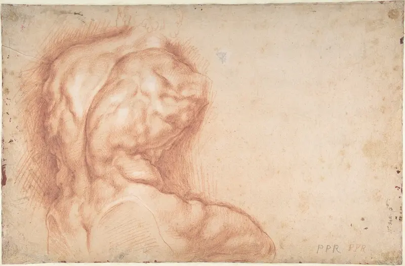 The Virgin Adored by Saints (recto); Study of the Torso Belvedere (verso) Wall Art by Peter Paul Rubens - High-Resolution Digital Print