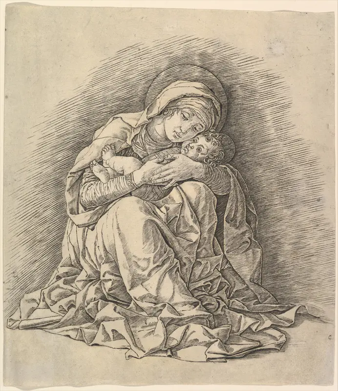 The Virgin and Child Wall Art by Andrea Mantegna - High-Resolution Digital Print