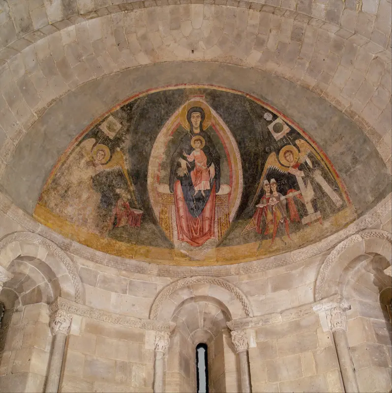The Virgin and Child in Majesty and the Adoration of the Magi Wall Art by Master of Pedret - High-Resolution Digital Print