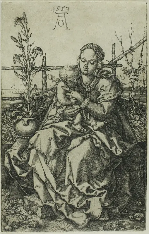 The Virgin and Child Seated on a Grassy Bank