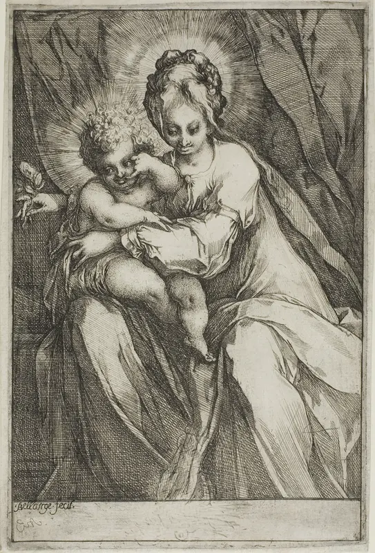 The Virgin and Child with a Rose