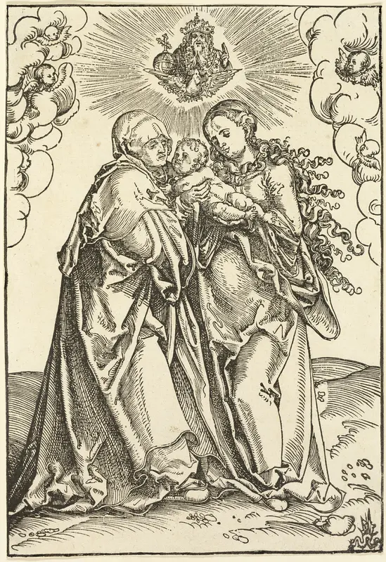 The Virgin and Child with Saint Anne Wall Art by Lucas Cranach the Elder - High-Resolution Digital Print