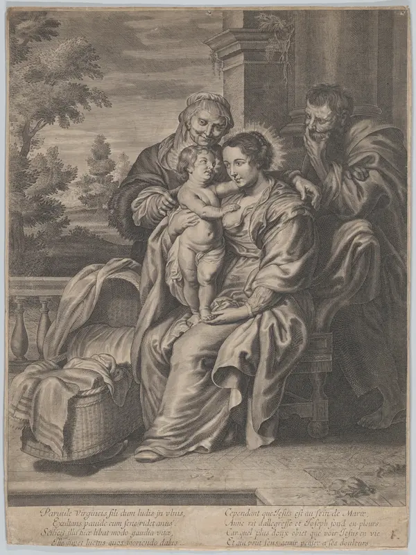 The Virgin and Child with Saint Anne and Joseph Wall Art by Anonymous - High-Resolution Digital Print