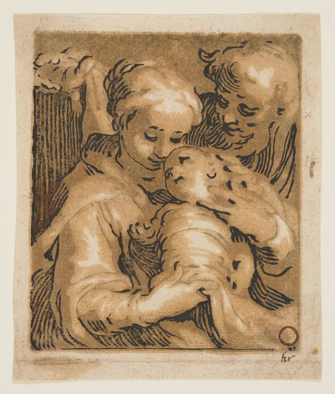 The Virgin and Child with St. Joseph Wall Art by Abraham Bloemaert - High-Resolution Digital Print