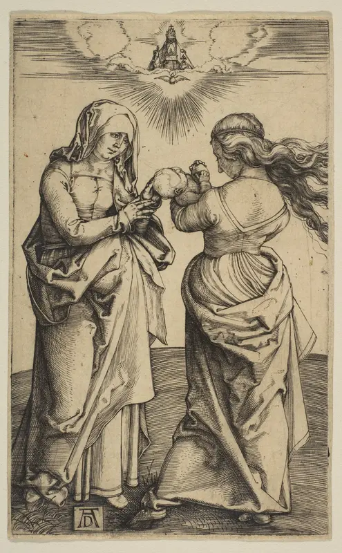 The Virgin and Child with the Infant Christ and Saint Anne Wall Art by Albrecht Dürer - High-Resolution Digital Print