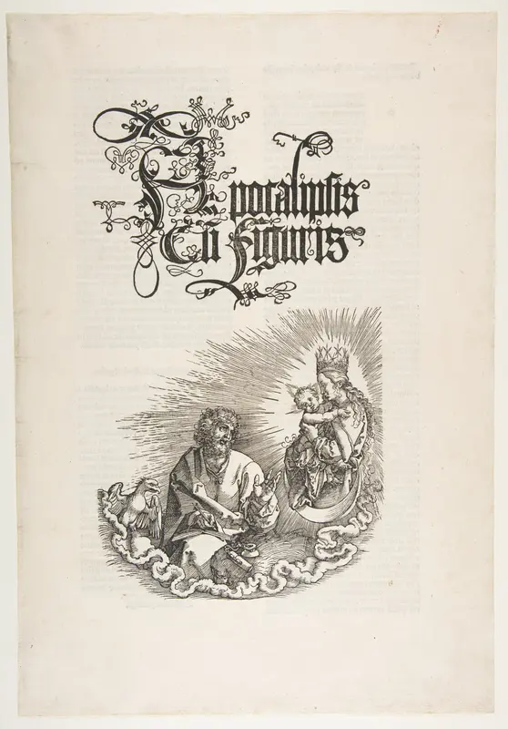The Virgin Appearing to Saint John, from "The Apocalypse" Wall Art by Albrecht Dürer - High-Resolution Digital Print