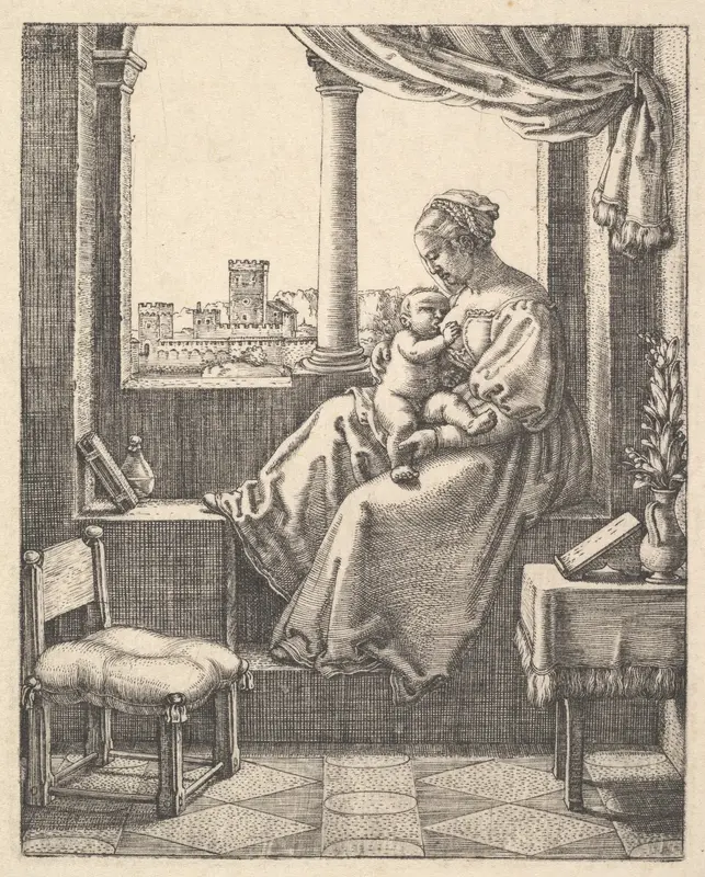 The Virgin at the Window Wall Art by Barthel Beham - High-Resolution Digital Print