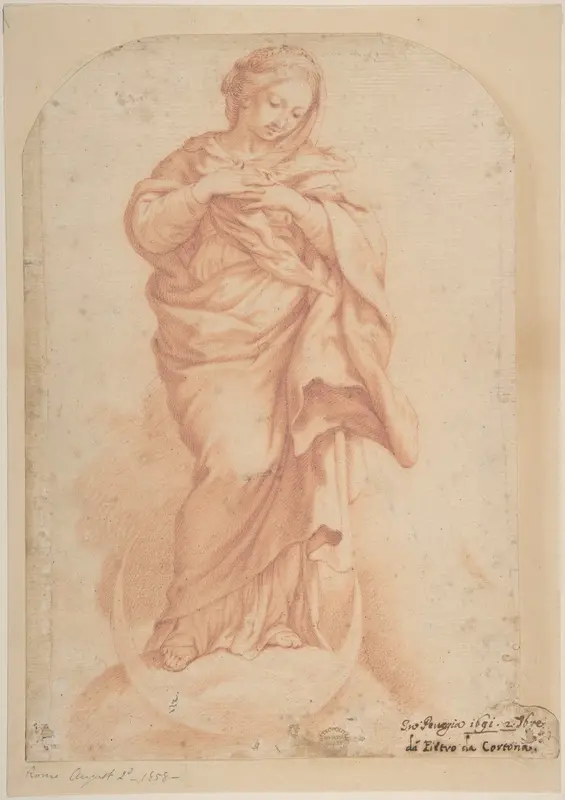 The Virgin Immaculate Wall Art by Pietro da Cortona (Pietro Berrettini) - High-Resolution Digital Print