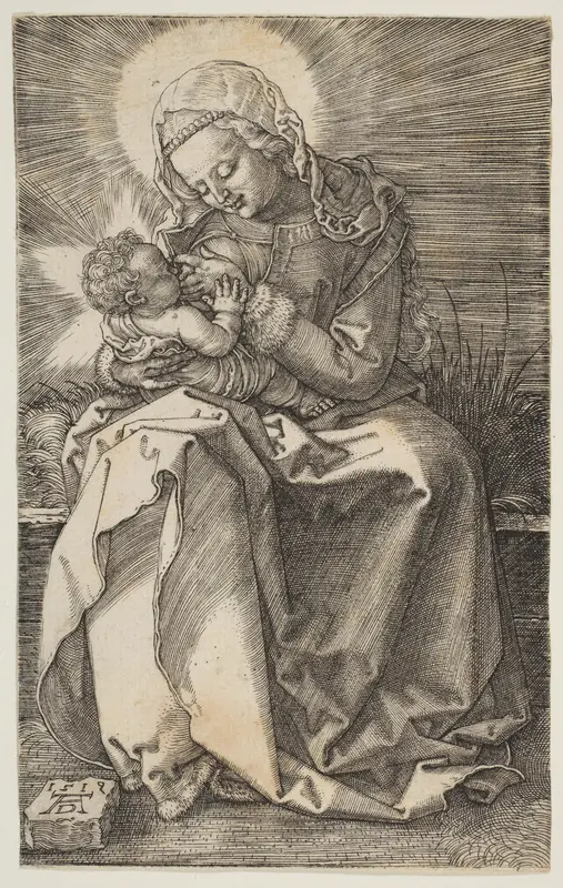 The Virgin Nursing the Child Wall Art by Albrecht Dürer - High-Resolution Digital Print