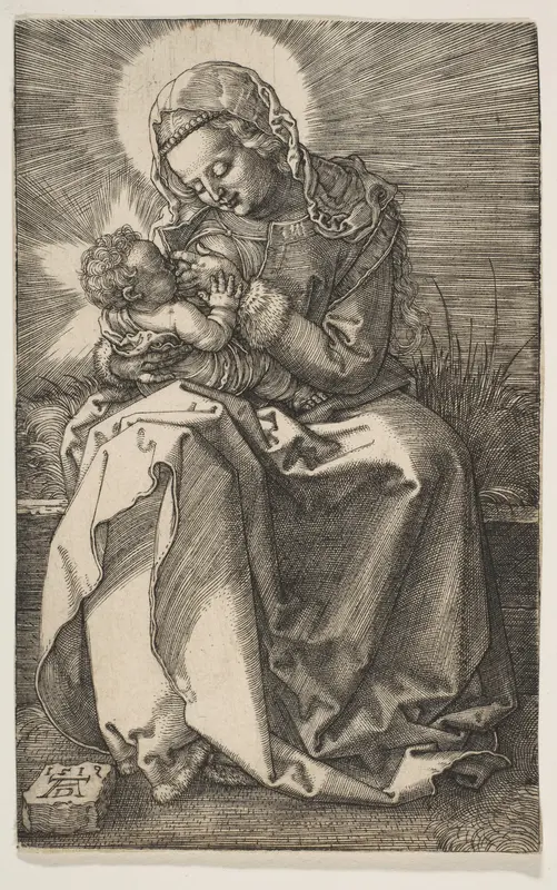 The Virgin Nursing the Christ Child Wall Art by Albrecht Dürer - High-Resolution Digital Print