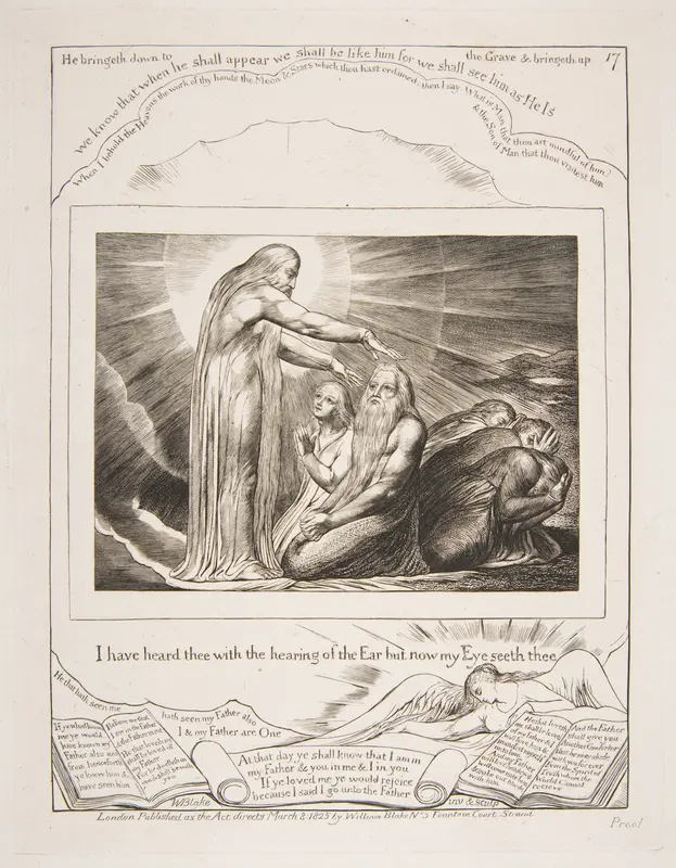 The Vision of God Wall Art by William Blake - High-Resolution Digital Print