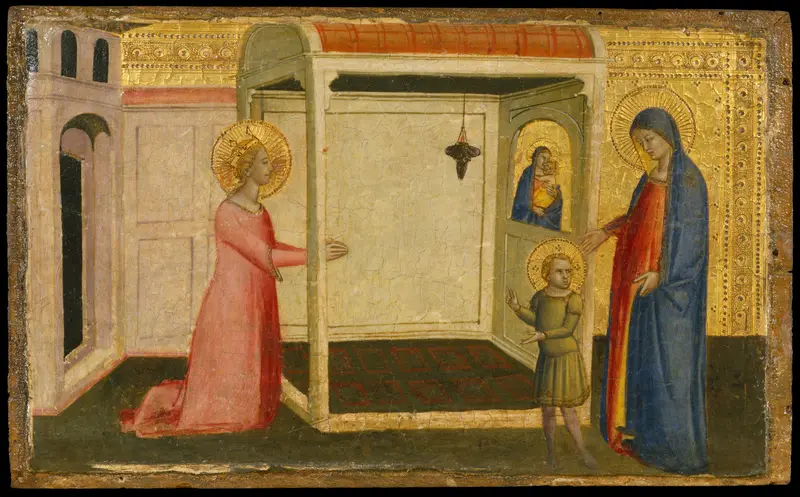 The Vision of Saint Catherine of Alexandria Wall Art by Master of the Orcagnesque Misericordia - High-Resolution Digital Print