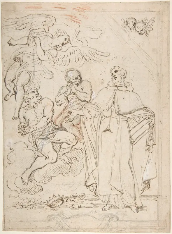 The Vision of Saint John of Matha Wall Art by Giacinto Calandrucci - High-Resolution Digital Print
