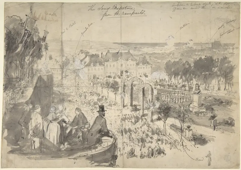 The Visit of Napoléon III to Boulogne-sur-Mer Wall Art by Constantin Guys - High-Resolution Digital Print