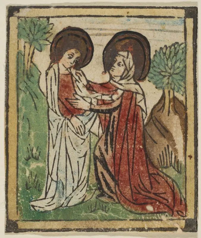 The Visitation Wall Art by Anonymous, German (Swabian) - High-Resolution Digital Print