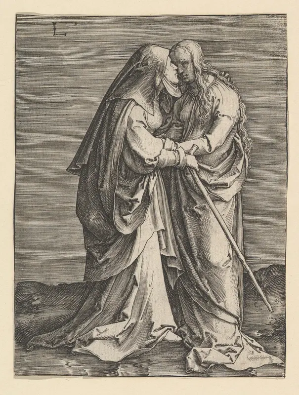 The Visitation Wall Art by Lucas van Leyden - High-Resolution Digital Print