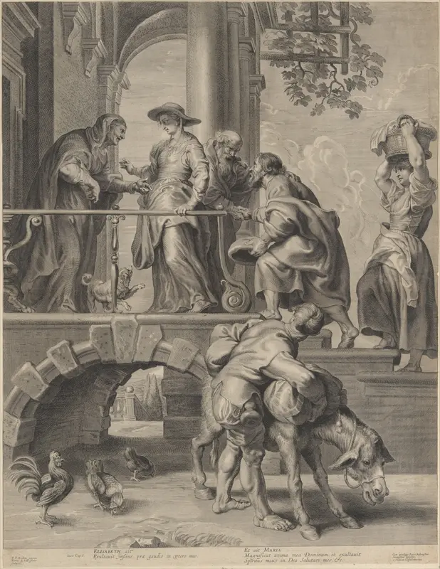 The Visitation Wall Art by Pieter de Jode II - High-Resolution Digital Print