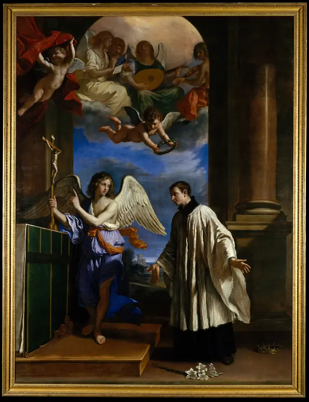 The Vocation of Saint Aloysius (Luigi) Gonzaga Wall Art by Guercino (Giovanni Francesco Barbieri) - High-Resolution Digital Print