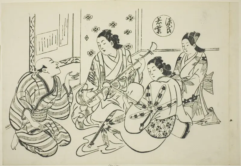 The Waka Murasaki Chapter from "The Tale of Genji" (Genji Waka Murasaki), from a series of Genji parodies
