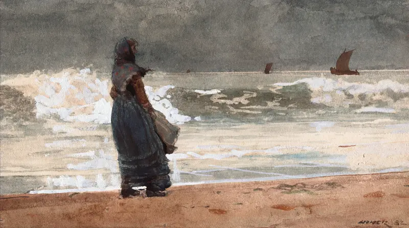 The Watcher, Tynemouth Wall Art by Winslow Homer - High-Resolution Digital Print