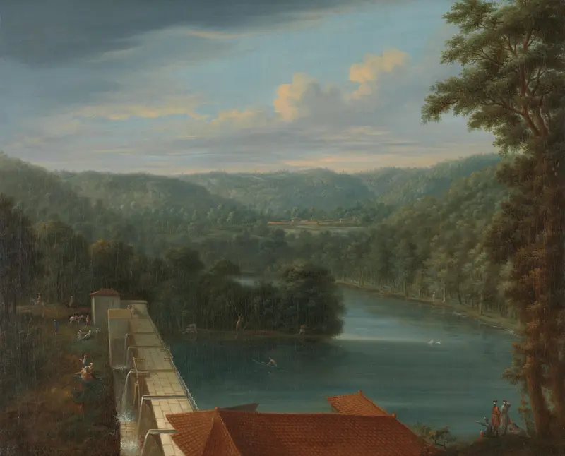 The Water Reservoirs, the so-called Bends, in Belgrade Forest Wall Art by Johann Christian Vollerdt - High-Resolution Digital Print