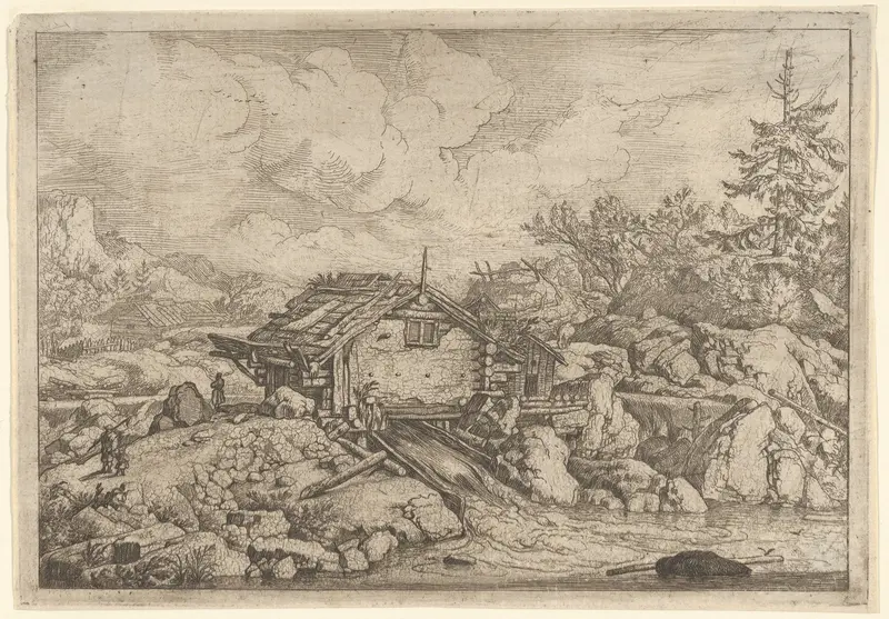 The Watermill Wall Art by Allart van Everdingen - High-Resolution Digital Print